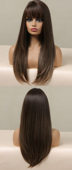 Perruque Longue Et Droite De Cheveux Blonds Mélangés - rachelhair