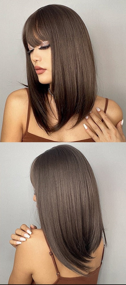 Perruques Synthétiques Longues et Lisses - rachelhair