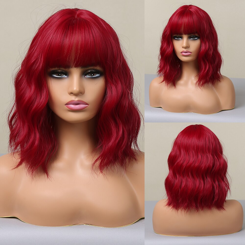 Perruque Bob Droite Courte Avec Frange Pour Femme - rachelhair