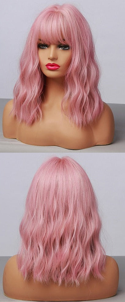 Perruque De Cheveux Blonds Raides Avec Des Mèches Courtes - rachelhair