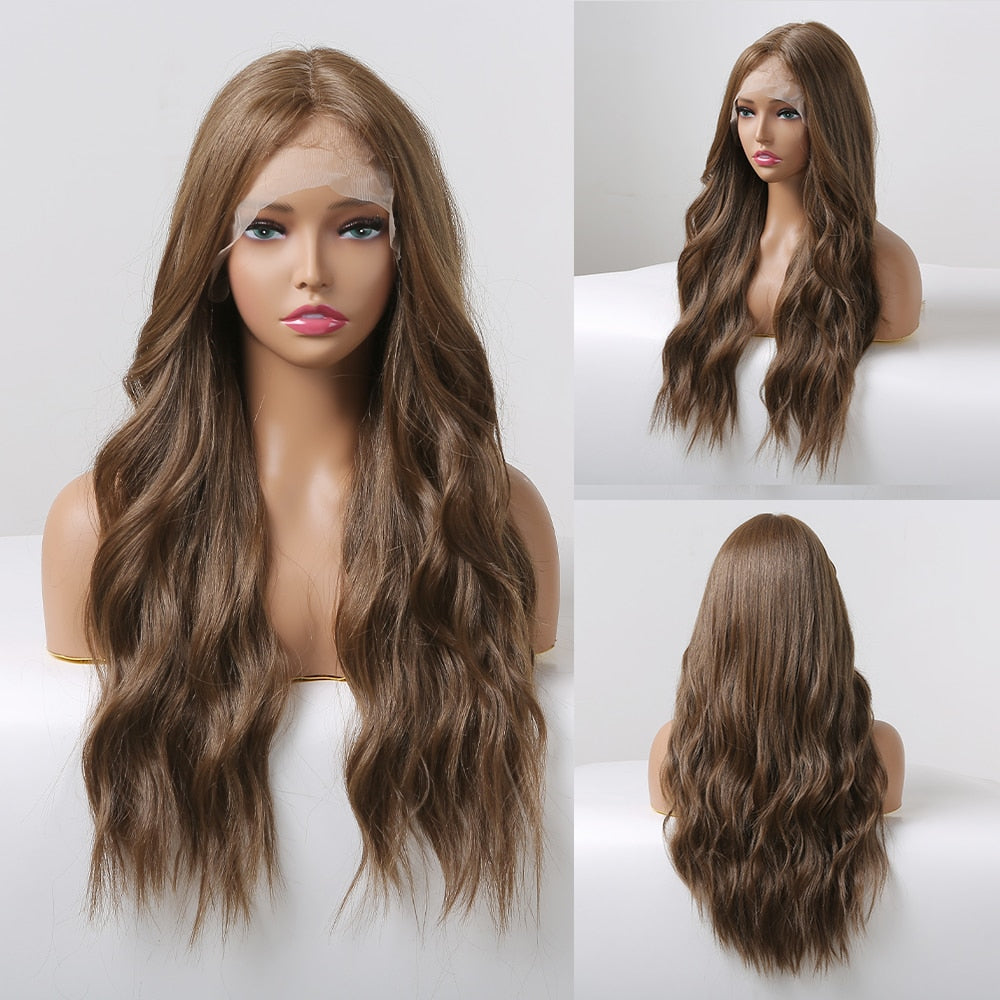 Perruques Lace Front Synthétiques Ombre pour Femme - rachelhair