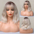 Perruque Bob Droite Courte Avec Frange Pour Femme - rachelhair