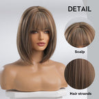 Perruques Synthétiques Courtes Pour Femmes - rachelhair