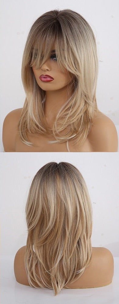 Perruques Synthétiques Longues et Lisses - rachelhair