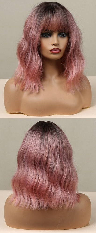 Perruques Ondulées Naturelles De Longueur Moyenne Pour Femmes - rachelhair