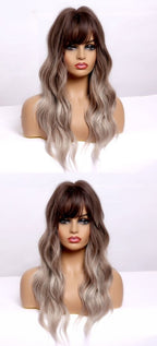 Perruque Moyenne Vague Blond Cendré - rachelhair