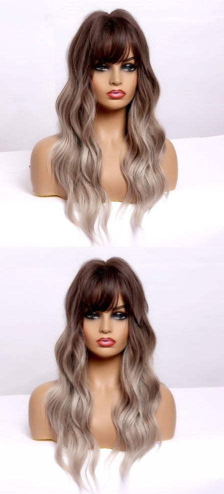 Perruque Moyenne Vague Blond Cendré - rachelhair