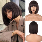 Bangs perruques synthétiques pour femmes - rachelhair