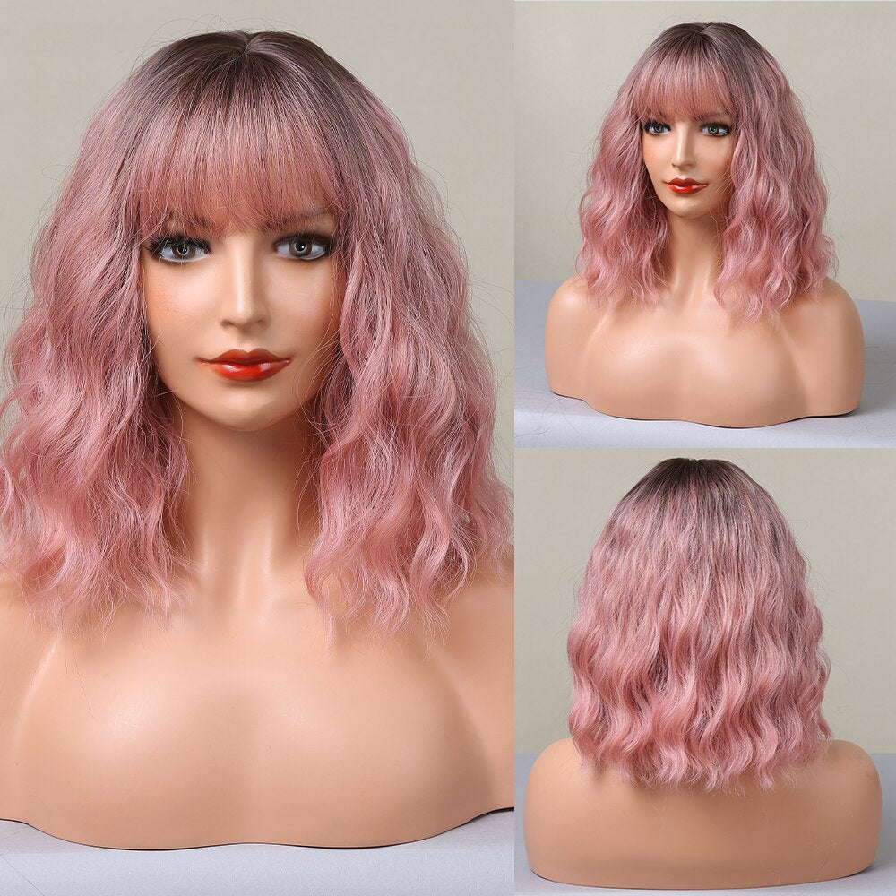 Perruque Bob Droite Courte Avec Frange Pour Femme - rachelhair