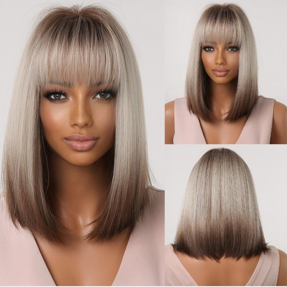 Perruque Synthétique Cheveux Raides Courts pour Femme - rachelhair