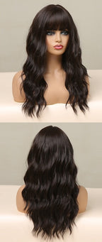 Perruques Ondulées Naturelles De Longueur Moyenne Pour Femmes - rachelhair