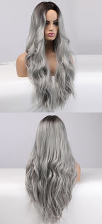 Perruques synthétiques longues vagues naturelles pour femmes - rachelhair