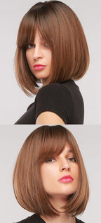 Perruque Courte Droite À Usage Quotidien - rachelhair