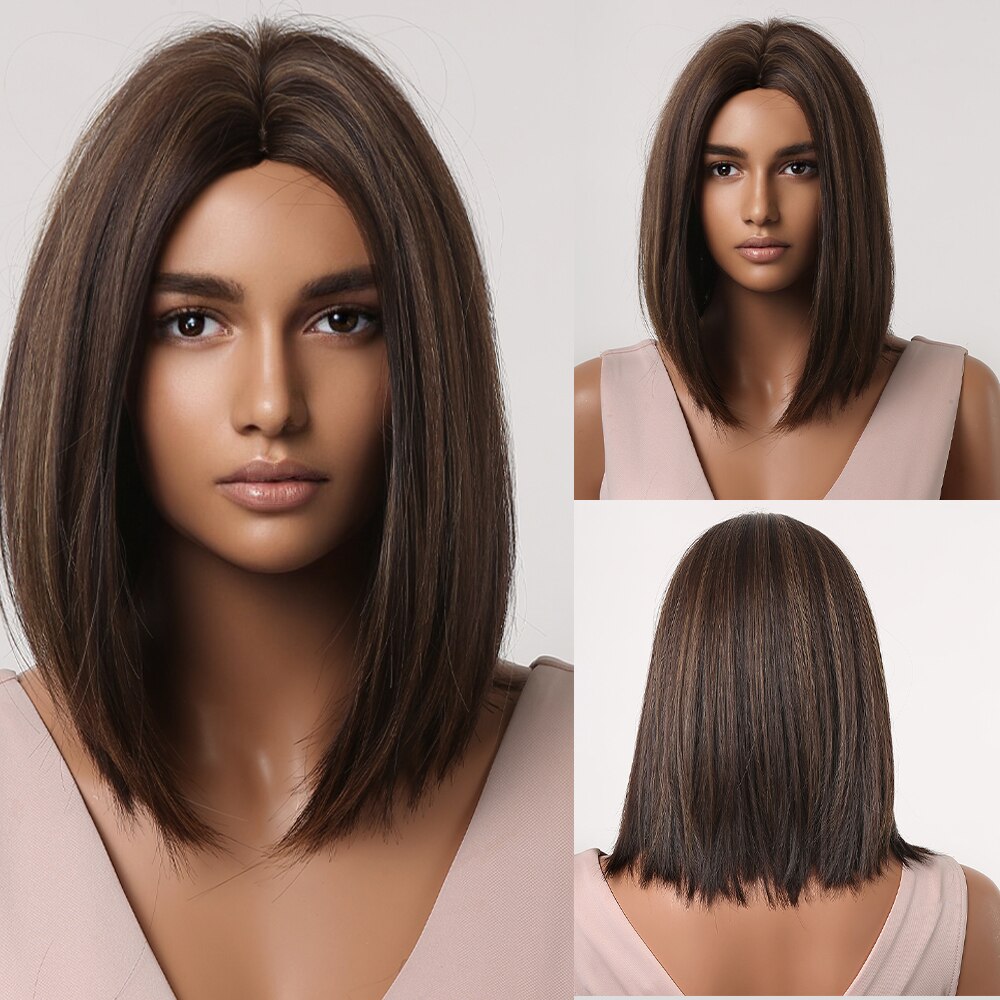 Perruques Synthétiques Courtes Droites - rachelhair