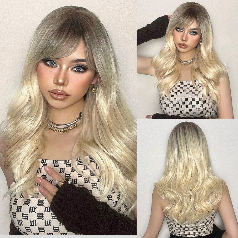 Perruques De Cheveux Quotidiens Bob Naturels À Vague D'eau Moyenne - rachelhair