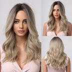 Perruques superposées Auburn Red Highlight avec frange latérale - rachelhair