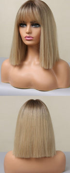 Cheveux Synthétiques Naturels Courts Et Droits Pour Femmes - rachelhair