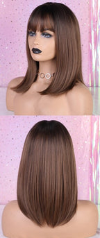 Perruques Auburn droites naturelles pour femmes - rachelhair
