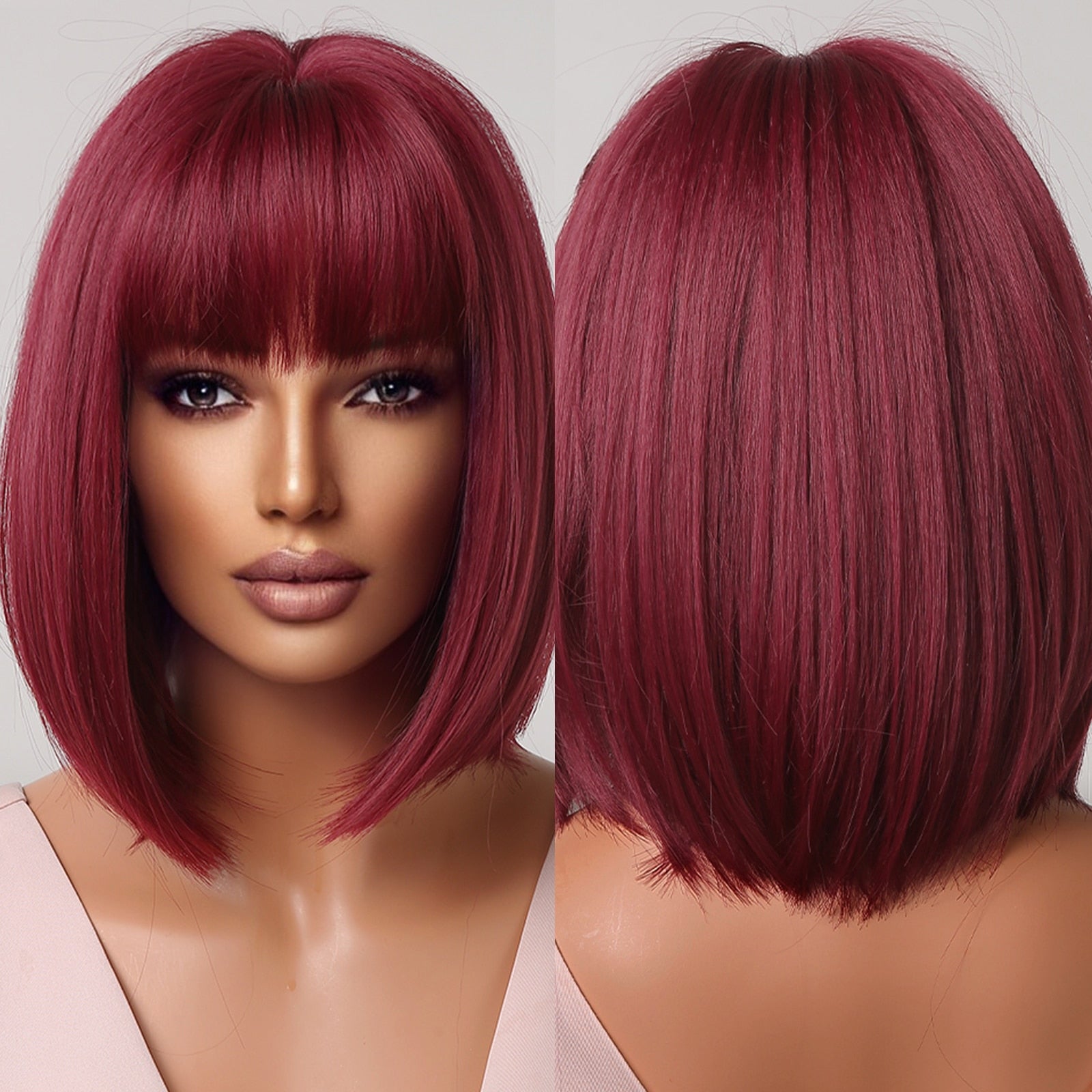 Perruque Synthétique Cheveux Raides Courts pour Femme - rachelhair