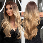 Perruques synthétiques longues vagues naturelles pour femmes - rachelhair