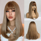 Perruques Synthétiques Longues et Lisses - rachelhair