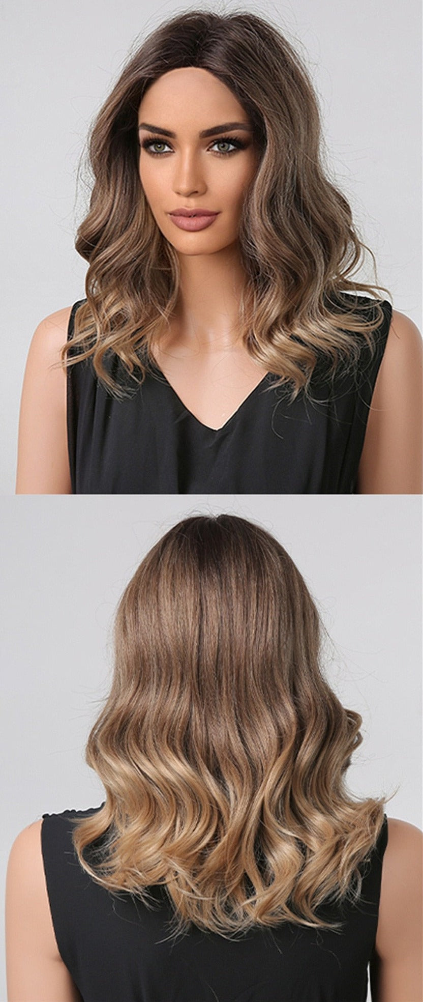 Perruque Synthétique Bouclée Longueur Épaule - rachelhair