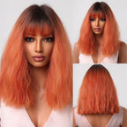 Perruque Synthétique Bouclée Longueur Épaule - rachelhair