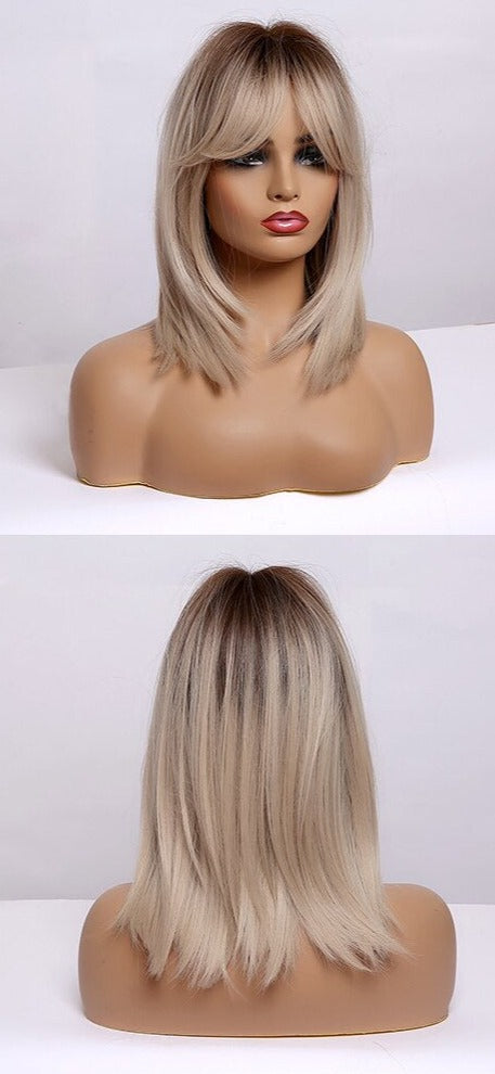 Perruques Auburn droites naturelles pour femmes - rachelhair