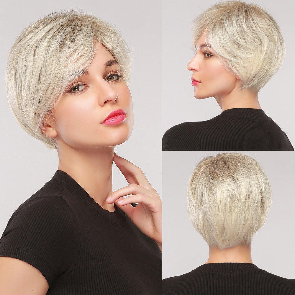 Perruque Courte Naturelle Pour Femme - rachelhair