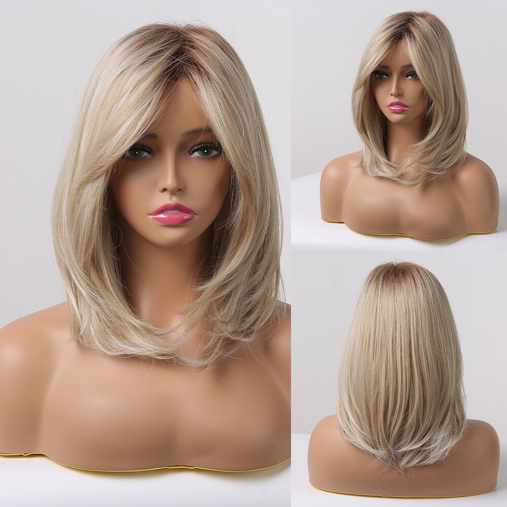 Perruque Bob Droite Courte Avec Frange Pour Femme - rachelhair