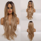 Perruques Lace Front Synthétiques Ombre pour Femme - rachelhair