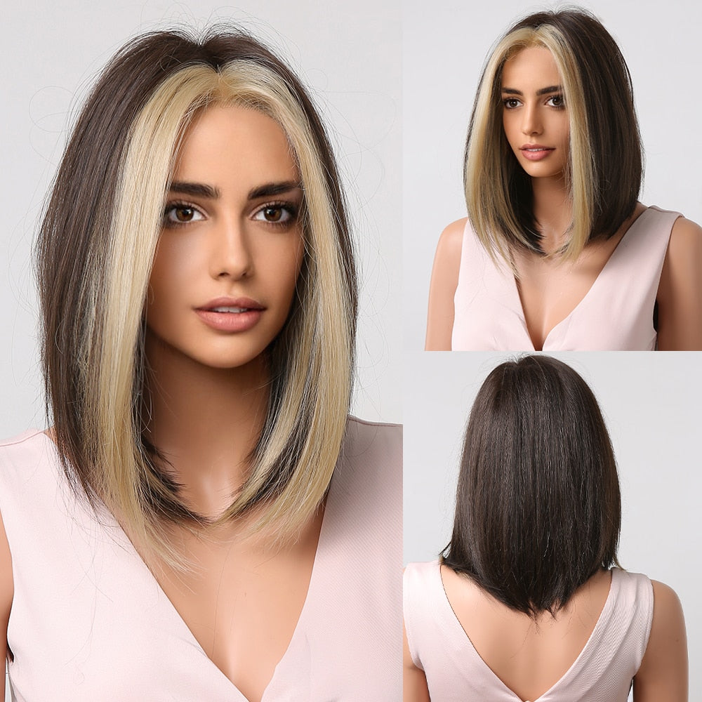Perruque Synthétique Bouclée Longueur Épaule - rachelhair