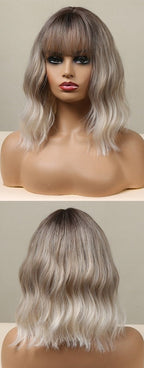 Cheveux Synthétiques Naturels Courts Et Droits Pour Femmes - rachelhair