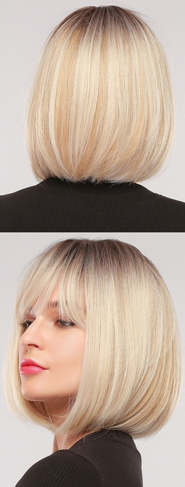 Perruque Synthétique Cheveux Raides Courts pour Femme - rachelhair