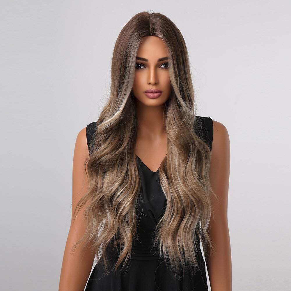 Mixte Blonde Highlight Perruques Cosplay - rachelhair