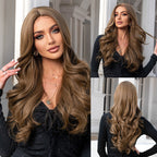 Perruques synthétiques longues vagues naturelles pour femmes - rachelhair