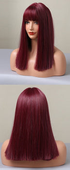 Cheveux Synthétiques Naturels Courts Et Droits Pour Femmes - rachelhair