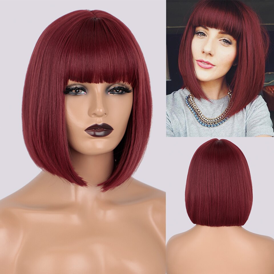 Bangs perruques synthétiques pour femmes - rachelhair