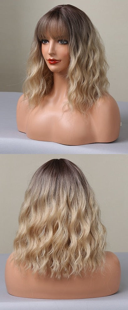 Cheveux Synthétiques Naturels Courts Et Droits Pour Femmes - rachelhair