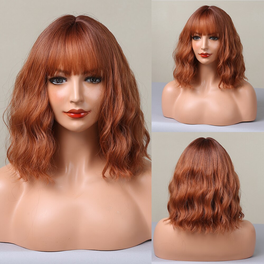 Perruque Bob Droite Courte Avec Frange Pour Femme - rachelhair
