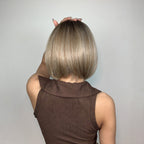Perruque Bob Droite Courte Avec Frange Pour Femme - rachelhair