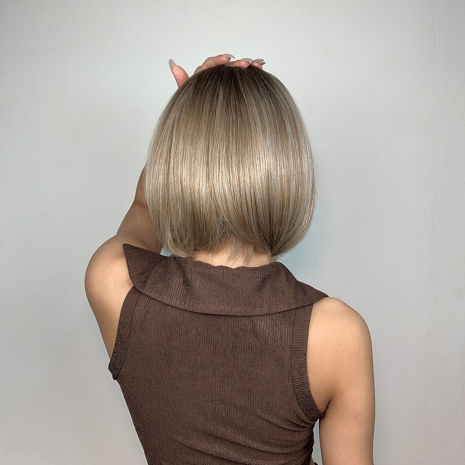 Perruque Bob Droite Courte Avec Frange Pour Femme - rachelhair