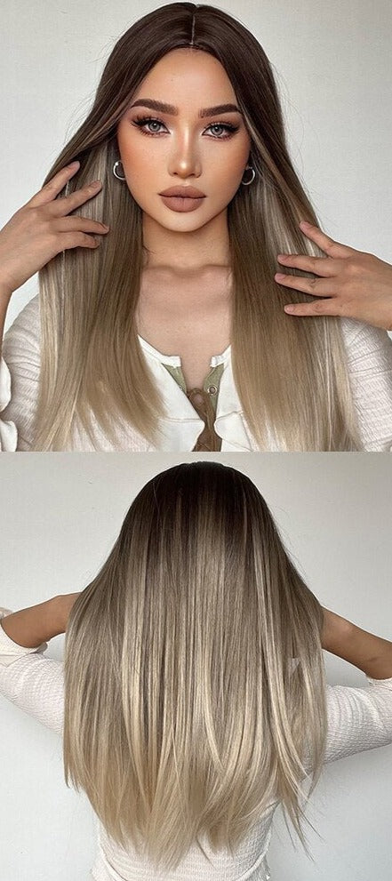 Perruque Longue Et Droite Avec Frange - rachelhair