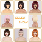 Bangs perruques synthétiques pour femmes - rachelhair