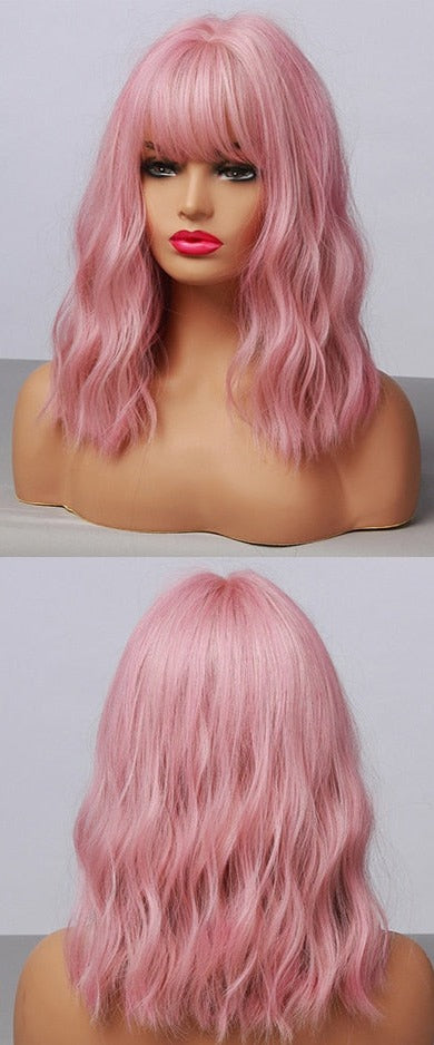 Cheveux Synthétiques Naturels Courts Et Droits Pour Femmes - rachelhair