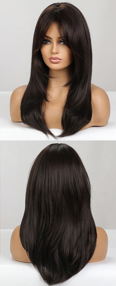 Cheveux Synthétiques Naturels Courts Et Droits Pour Femmes - rachelhair