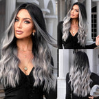 Perruques synthétiques longues vagues naturelles pour femmes - rachelhair