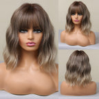Perruque Bob Droite Courte Avec Frange Pour Femme - rachelhair