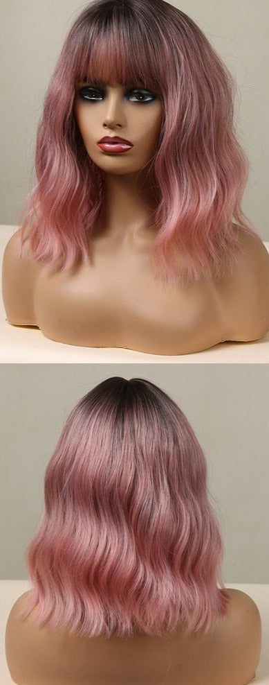 Cheveux Synthétiques Naturels Courts Et Droits Pour Femmes - rachelhair
