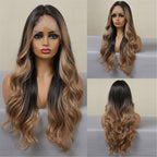 Perruques Lace Front Synthétiques Ombre pour Femme - rachelhair